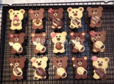   1 pc Cute Guitar Bear Small Animal Metal Mould Cookie Cutter Biscuit Topper Decoration Mold Stainless Steel