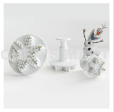 Continue Hot Children's Day 1 set 65G Snowflake Cookie Cutter Plunger Cake Biscuit Stamp Decorating Pastry Fondant Tool
