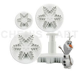 Continue Hot Children's Day 1 set 65G Snowflake Cookie Cutter Plunger Cake Biscuit Stamp Decorating Pastry Fondant Tool