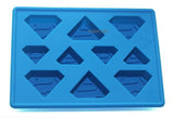 Famous Movie 1 pc  Superman Sign Ice Cube Tray Silicone Soap Mould Cake Decorating Fondant Topper Mold Chocolate Kitchen