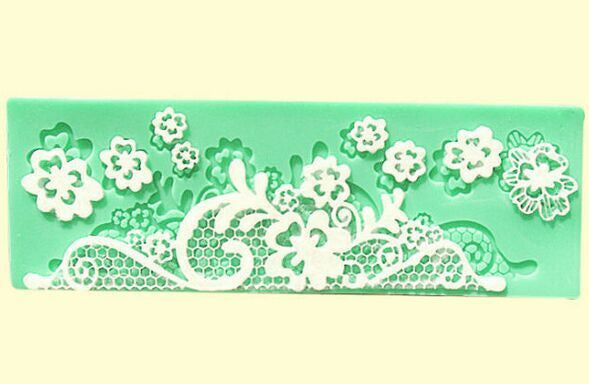 Fondant cake DIY silicone lace flower decoration mold make your food beautiful