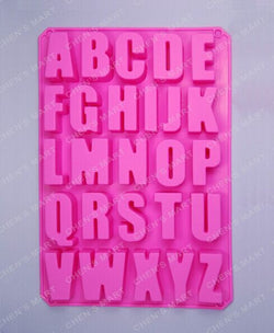  1 pc Children's Day NEW Big Alphabet Letter Silicone Mold Soap Mould Cake Cupcake Baking Bakeware Chocolate Soap