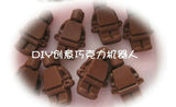  Valentine 1 pc For Lego Big Robot Figure Silicone Mould Chocolate Cupcake Ice Cube Mold Decorating