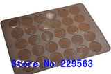  1 pc Double Sided Silicone Macaron Macaroon Mat 48 Holes 30 Holes Baking Cookies Cake Retail 280g