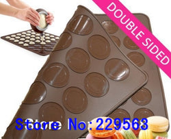  1 pc Double Sided Silicone Macaron Macaroon Mat 48 Holes 30 Holes Baking Cookies Cake Retail 280g