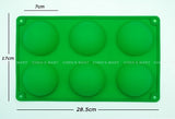 Jelly Mould 1 pc 7cm Half Ball Hemisphere Shape Silicone Mould Cake Fondant Sugarcraft Topper Decoration Mold Chocolate Baking