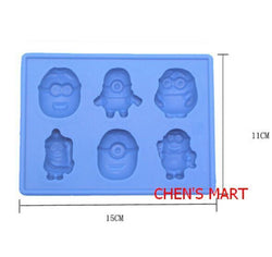  1 PC Children's Day Despicable Me Minions Ice Cube Tray Silicone Mould Cake Decorating Fondant Tool Chocolate Mold