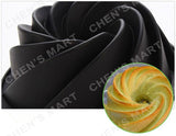  Children's Day 1 pc Large 24cm Bundt Swirl Cake Pan Silicone Baking Mould Chocolate Fondant Sugarcraft Kitchen Mold