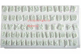 New 1 lot/64pcs Characters Lower Case Alphabet Letters Cutter Set Fondant Cake Decoration Cookies Mould Decorating Tool DIY