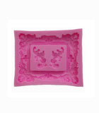  1 pc Large Retro Frame Relief Mold DIY Silicone Mould Cake Decoration Sugar Mold Baking Tools Chocolate Mould