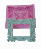  1 pc Large Retro Frame Relief Mold DIY Silicone Mould Cake Decoration Sugar Mold Baking Tools Chocolate Mould