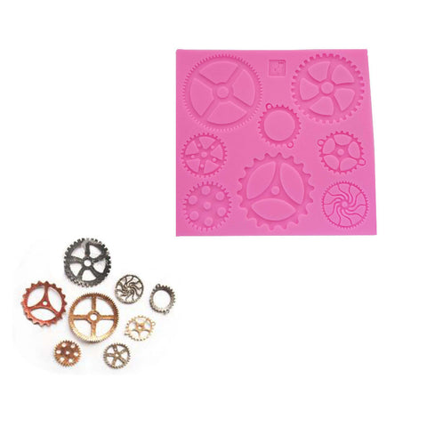  1 pc Steampunk Series Mold DIY Silicone Mould Cake Decoration Sugar Mold Baking Tools Chocolate Mould