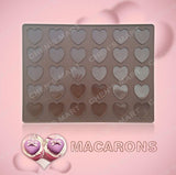 Sweet Heart 1 pc New Style Valentine Love heart Macaroon Mat Cake Decorating Fondant Silicone Mould Macaron Baking Mold